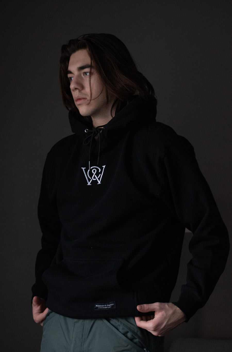 Monogram Hoodie - Black