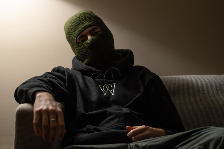 Monogram Hoodie - Black