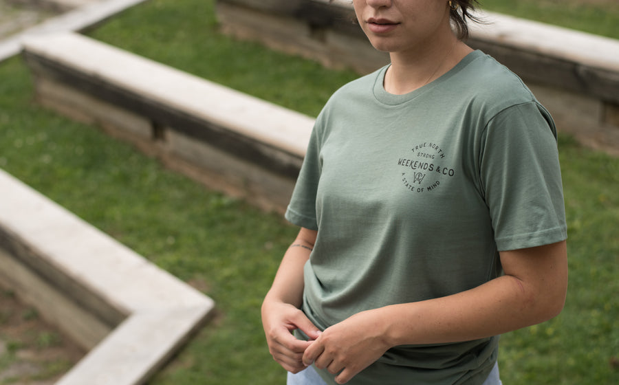 True North Strong Tee - Sage