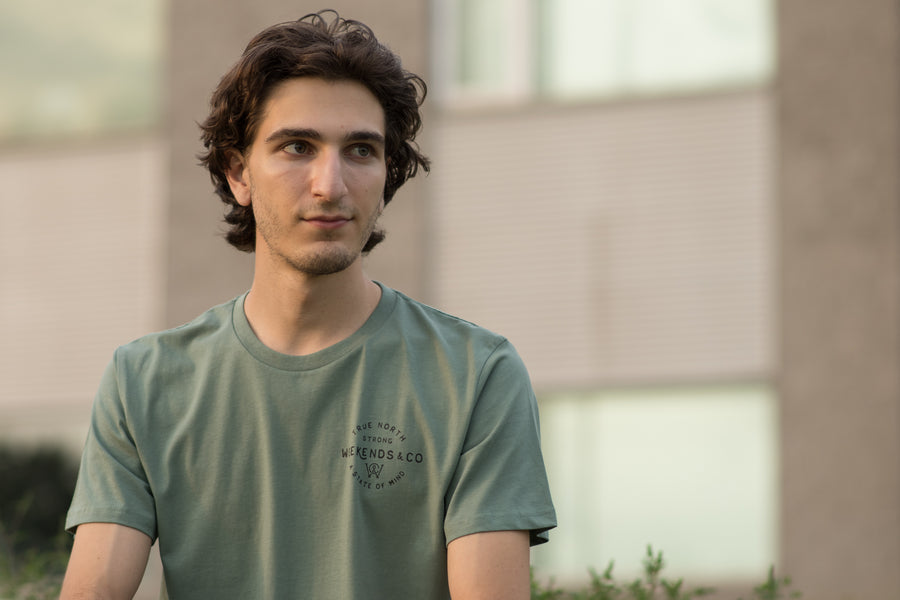 True North Strong Tee - Sage