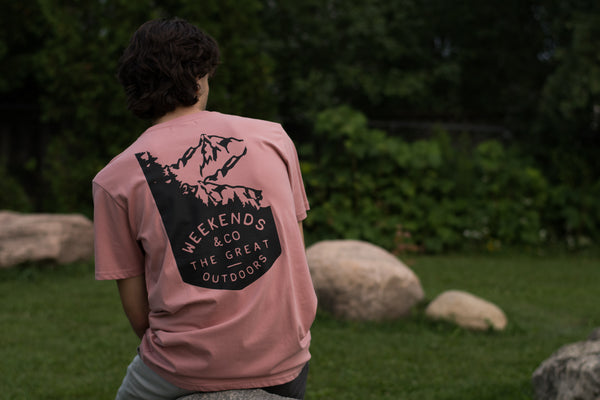 True North Strong Tee - Coral