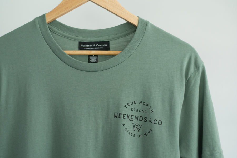 True North Strong Tee - Sage
