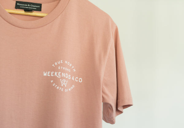 True North Strong Tee - Coral