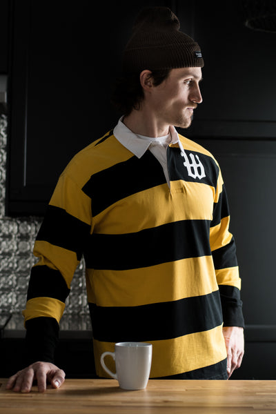 Weekends Rugby Jersey - Honey Bee Yellow